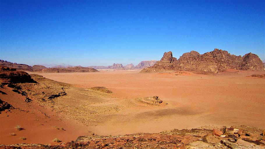 Hd Wallpaper Desert Jordan Wadi Rum Wild Sandstone Nature Landscape Wallpaper Flare 4246