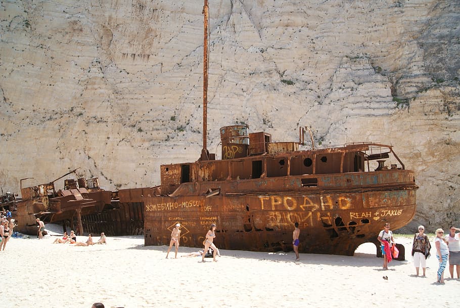 Wreck, Shipwreck, Rust, Vintage, Metal, boat, broken, winter HD wallpaper