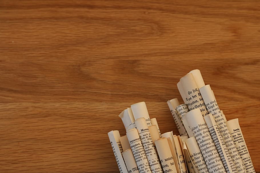 desk, papers, table, wood - material, indoors, high angle view HD wallpaper