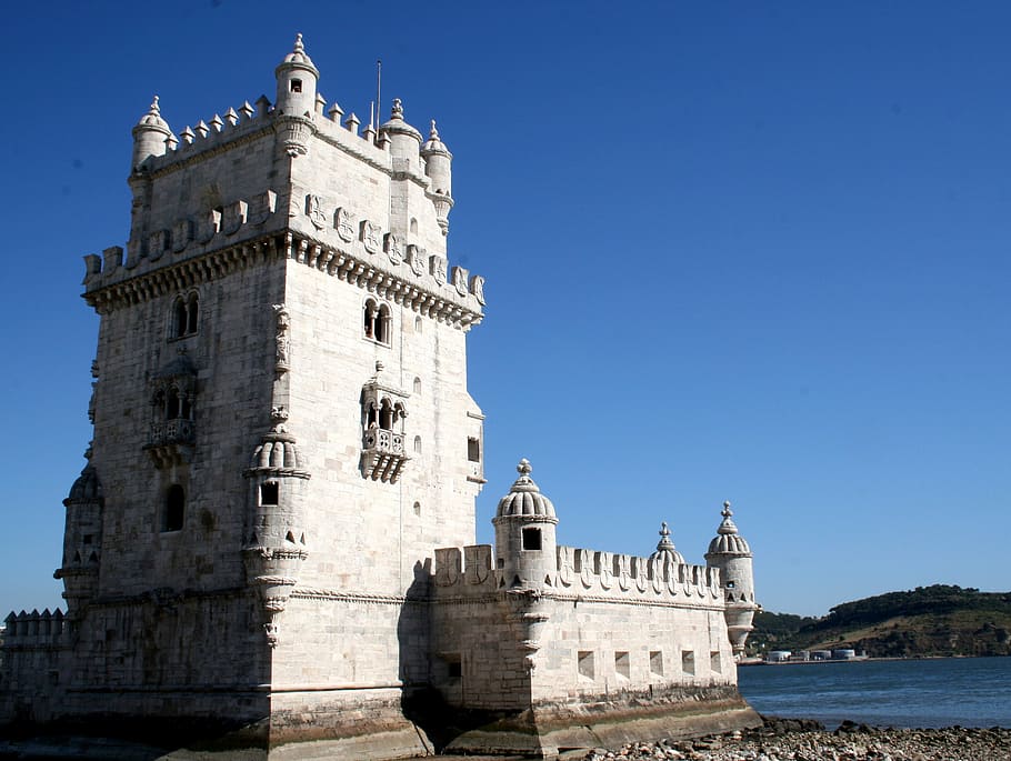 portugal, tower, architecture, landmark, building, stone, portuguese, HD wallpaper