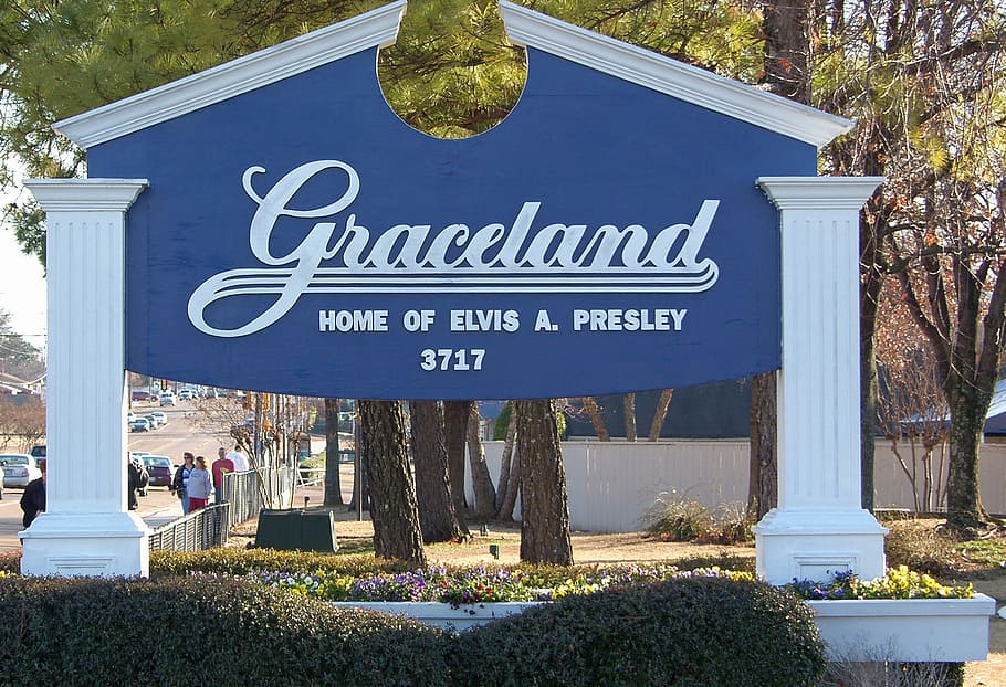 3717 Graceland home of Elvis A. Presley, memphis, tennessee, elvis presley, HD wallpaper
