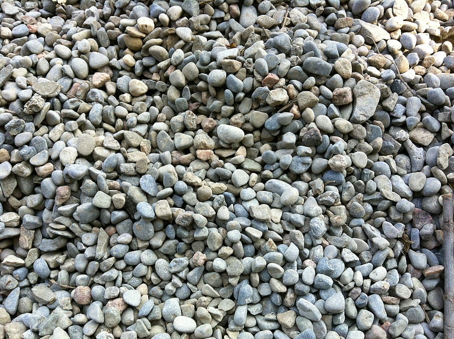Pebbles, Background, tiny, grey, stone - object, full frame HD wallpaper