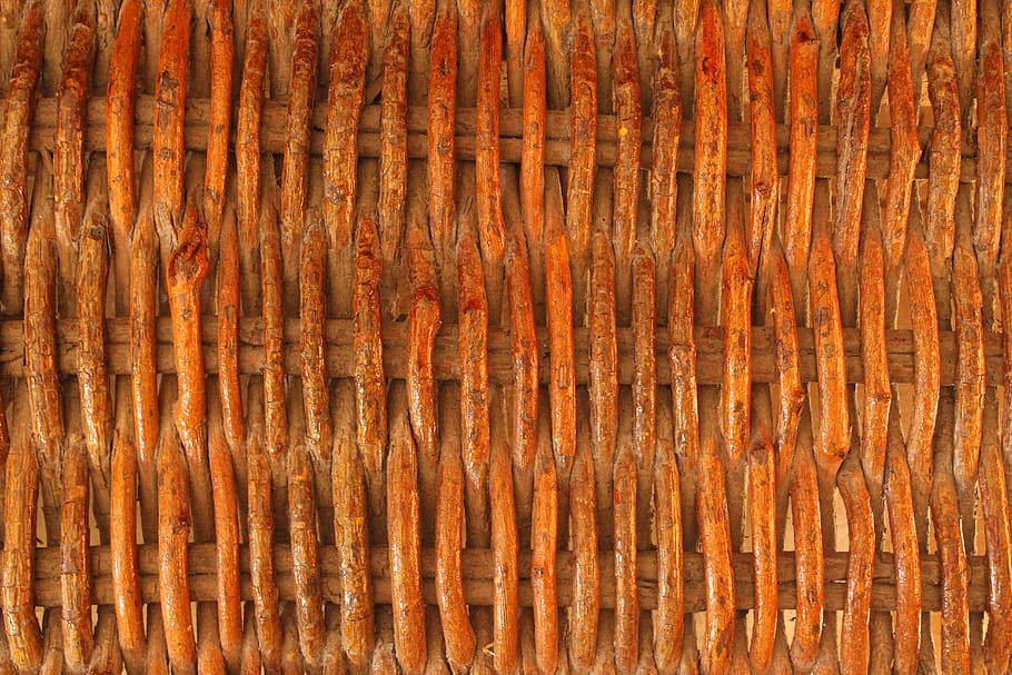 wicker texture, chair texture, backgrounds, full frame, brown HD wallpaper