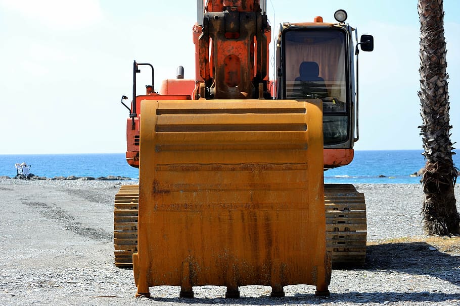 excavator, machine, works, construction, shovel, equipment HD wallpaper