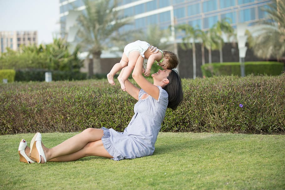 untitled, mother, daughter, family, park, child, love, mom and baby
