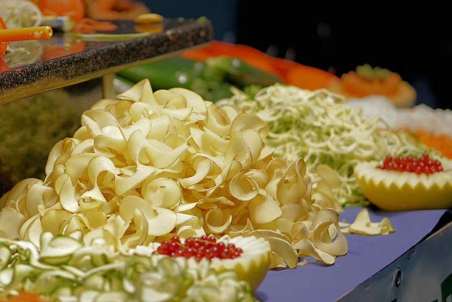 blooming flowers, fruit, apple, gastronomy, food, meal, dinner HD wallpaper