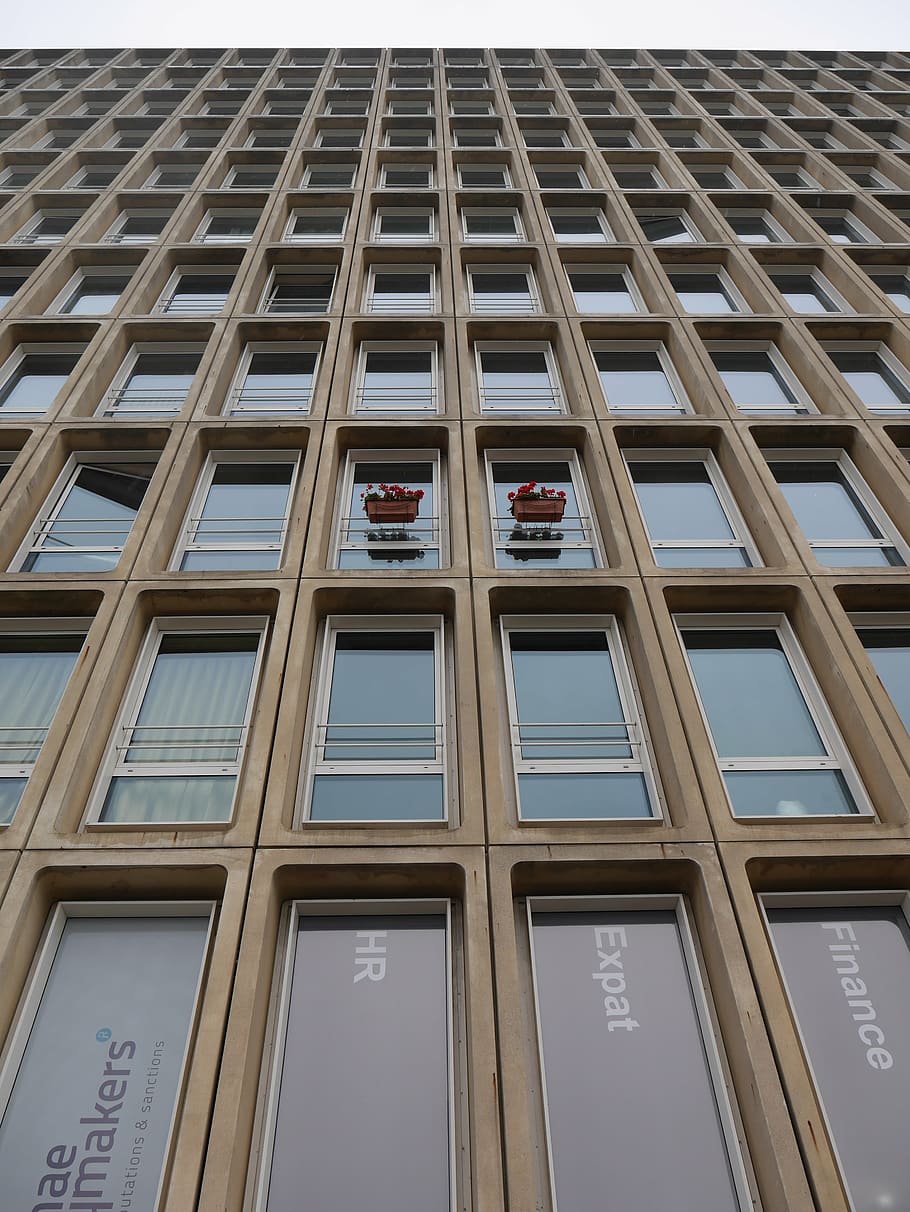 building, glass, architecture, built structure, low angle view HD wallpaper