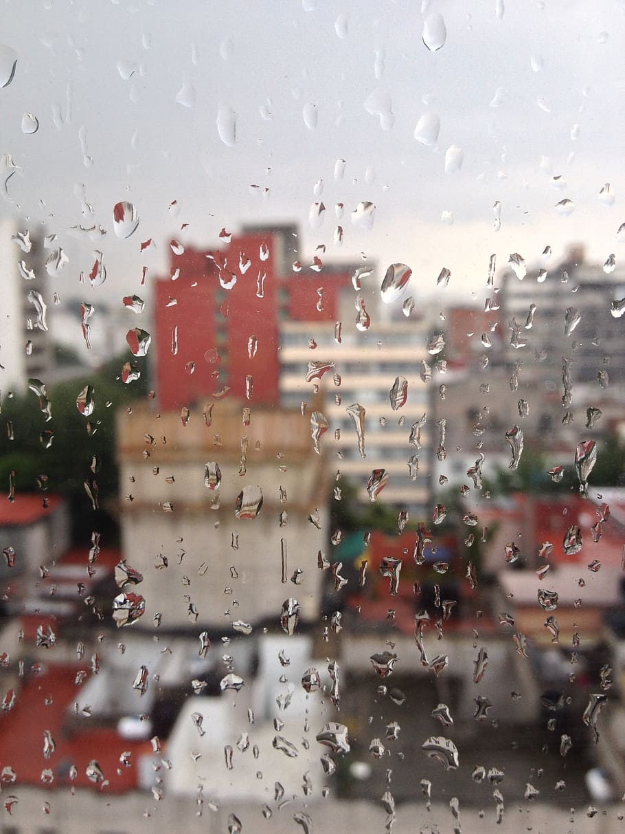 rain, window, water, glass, wet, weather, texture, raining HD wallpaper