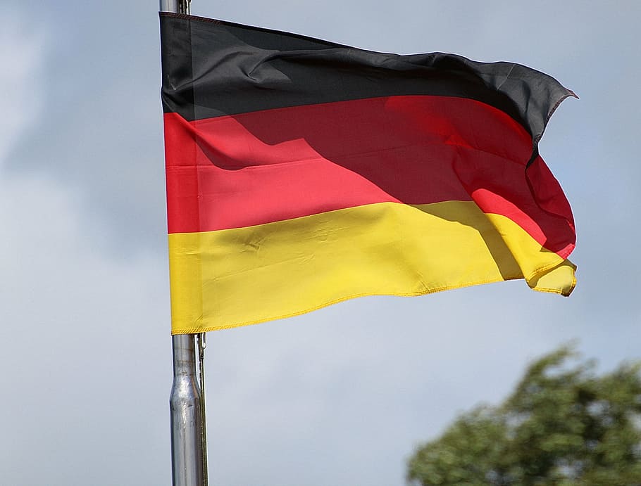 flag, germany, world cup, 2014, world championship, black red gold HD wallpaper
