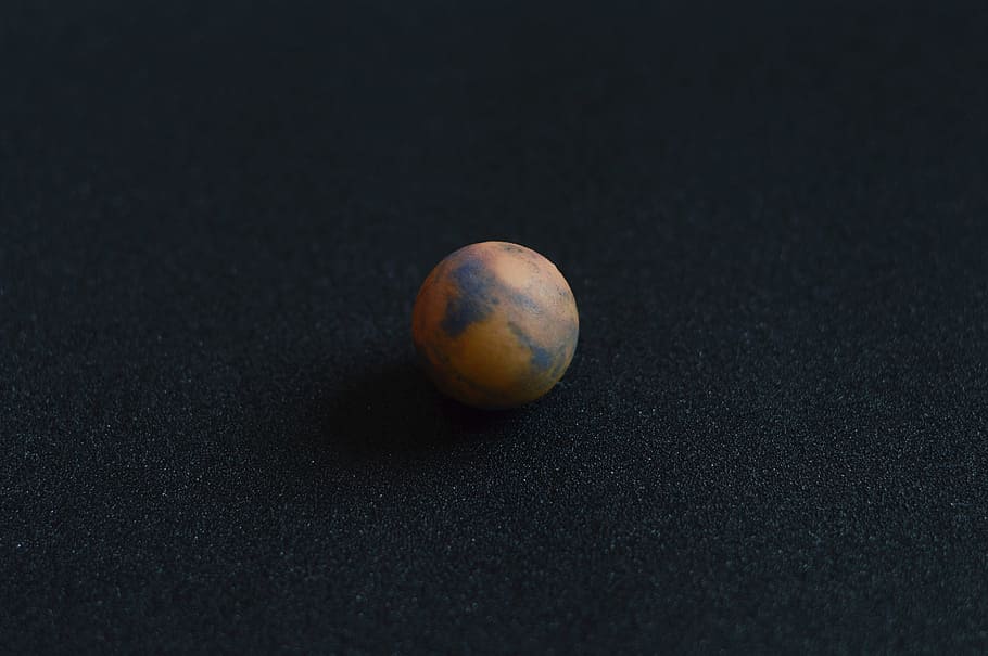 mars, model, planet, single object, close-up, studio shot, orange color HD wallpaper