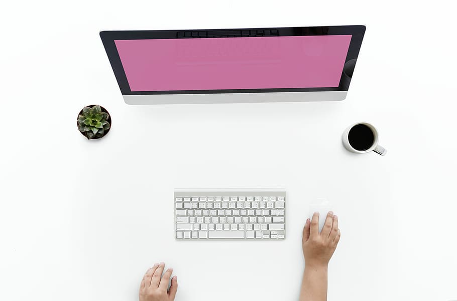 person using wireless keyboard, computer, technology, computer equipment HD wallpaper