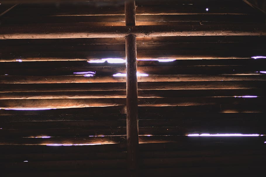 interior, sticks, wood, light, peek, leaks, shadows, lines HD wallpaper