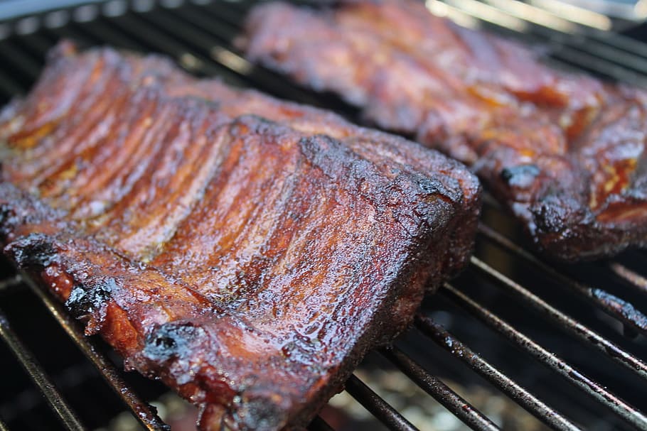bbq, eat, meat, grill, barbecue, delicious, grilled meats, party HD wallpaper