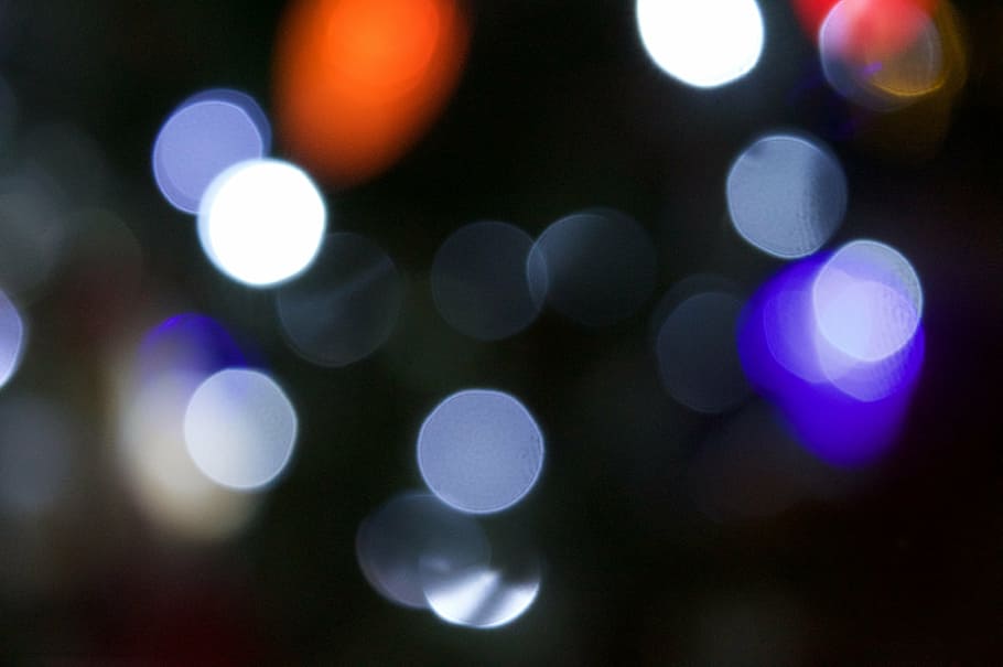bokeh photography, abstract, background, blur, defocused, illuminated HD wallpaper