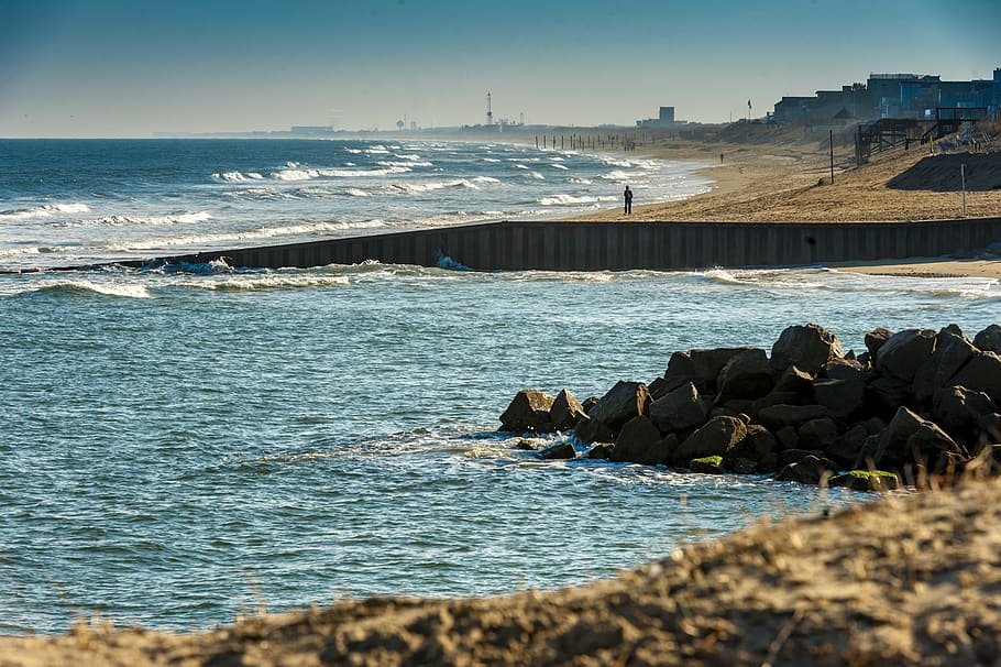 virginia beach, southeast virginia, ocean, shore, water, sea, HD wallpaper