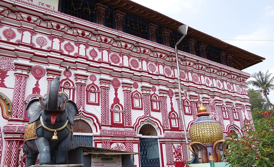 temple, architecture, marikamba, religion, hinduism, goddess, HD wallpaper