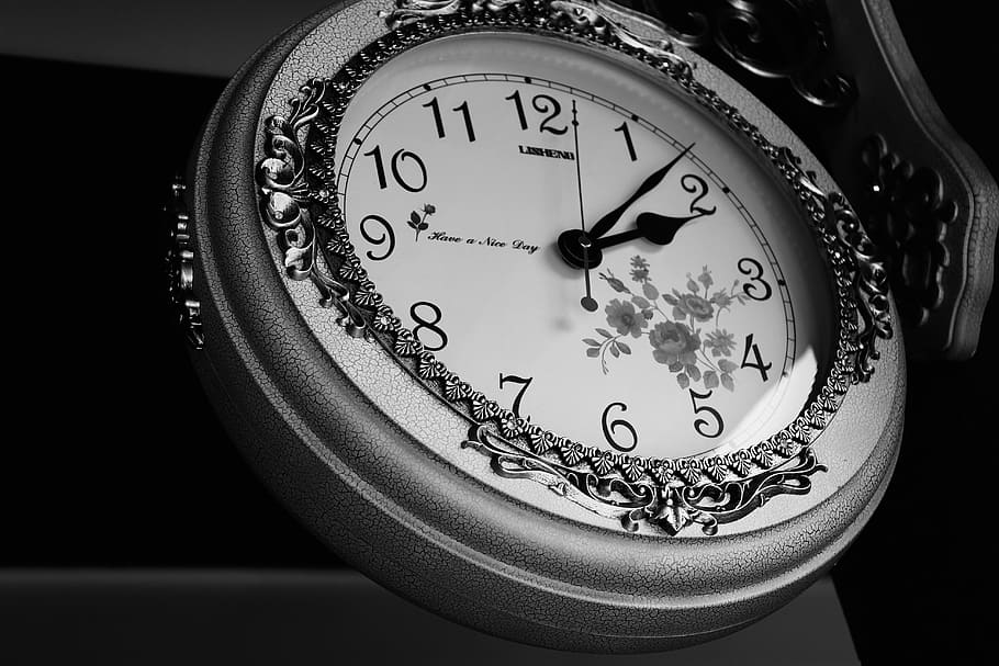 light, dawn, vintage, time, Analogue, antique, black and white, HD wallpaper