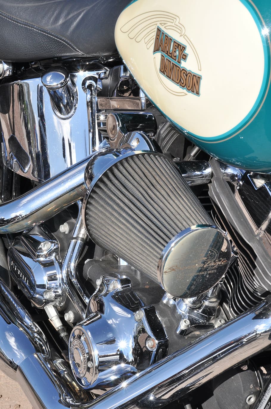 motorcycle, technical, engine, metal, land vehicle, mode of transportation HD wallpaper