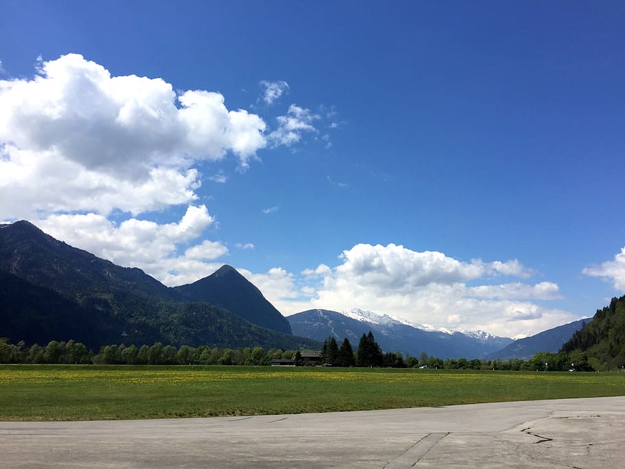 Alpine, Gliding, Eastern Alps, nature, mountain, sky, landscape HD wallpaper