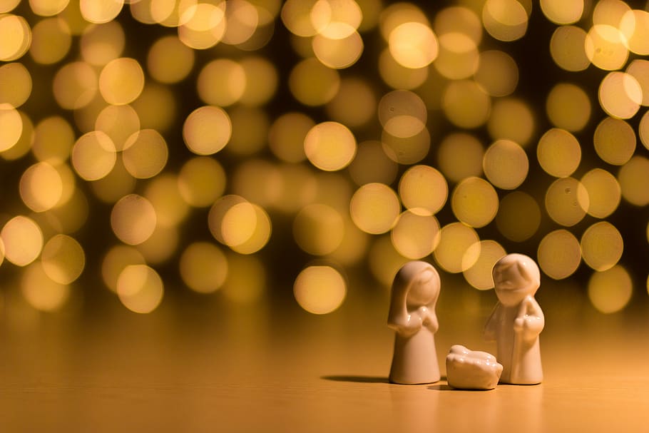 HD wallpaper: shallow focus photo of the Nativity figurine, photography of  The Nativity Scene | Wallpaper Flare