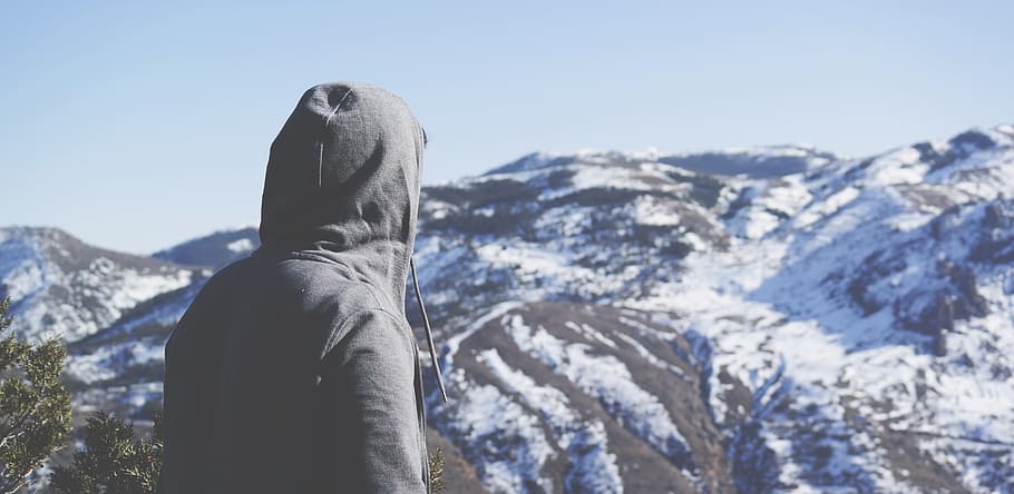 cold, snow, landscape, nature, alone, daylight, ice, mountain HD wallpaper
