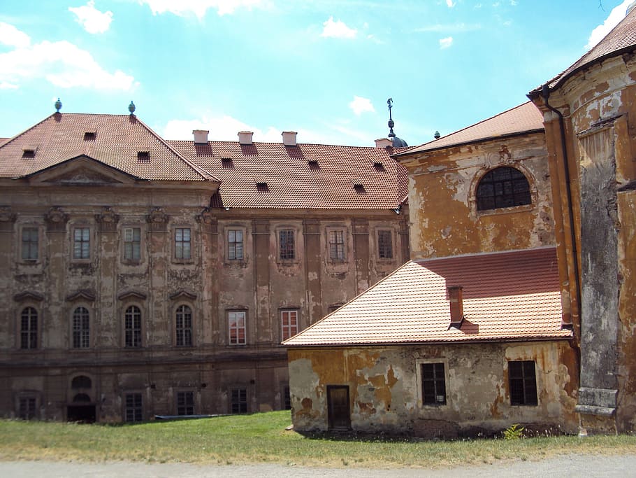 plasy, tjechie, monastery, old, building exterior, architecture HD wallpaper