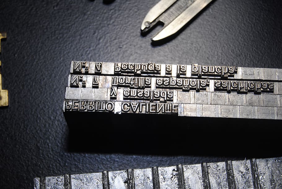 setting by linotype, typography, printing, text, western script HD wallpaper