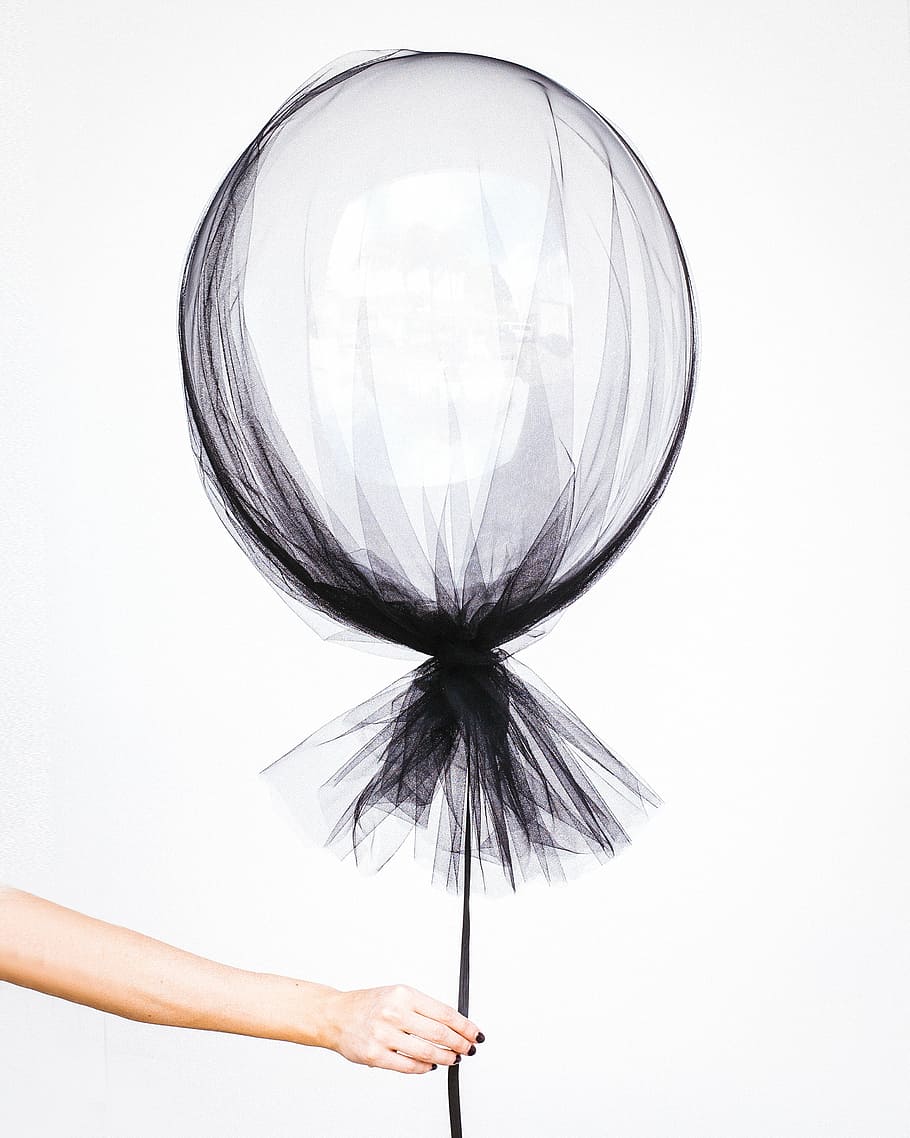 balloon, hand, white background, one person, studio shot, holding HD wallpaper