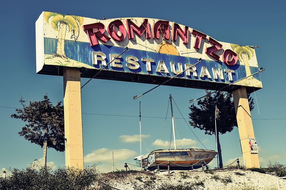 Sign, Old, Aged, Weathered, Decay, Retro, uSA, sky, travel Locations HD wallpaper