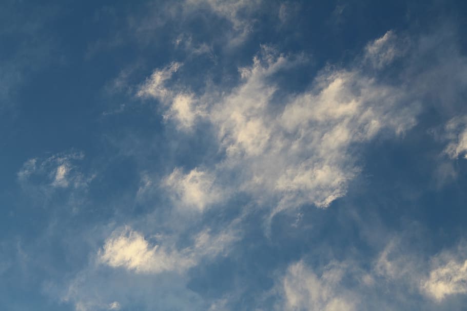 clouds, sky, brushstrokes, blue, cloud - sky, beauty in nature HD wallpaper