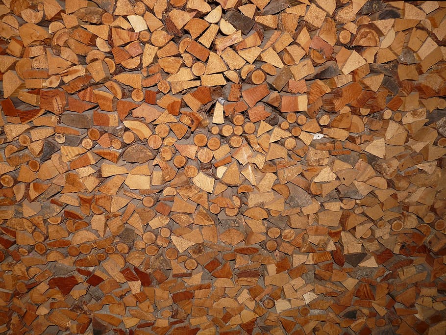 wood, holzstapel, firewood, log, heat, growing stock, full frame, HD wallpaper