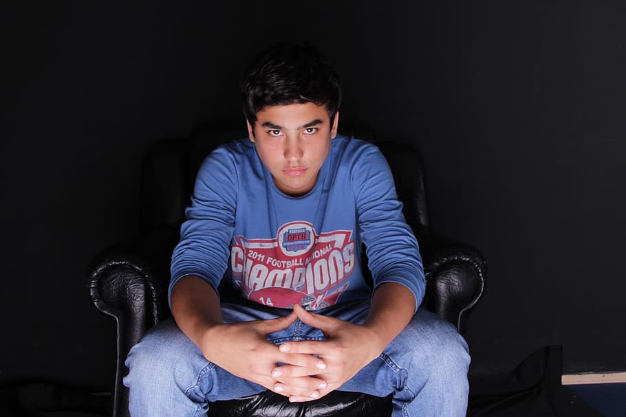 human, friend, studio, portrait, one person, sitting, young adult HD wallpaper