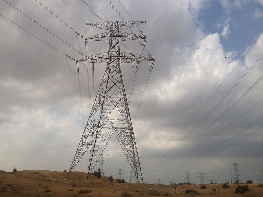 energy, hv, industry, electricity pylon, fuel and power generation HD wallpaper