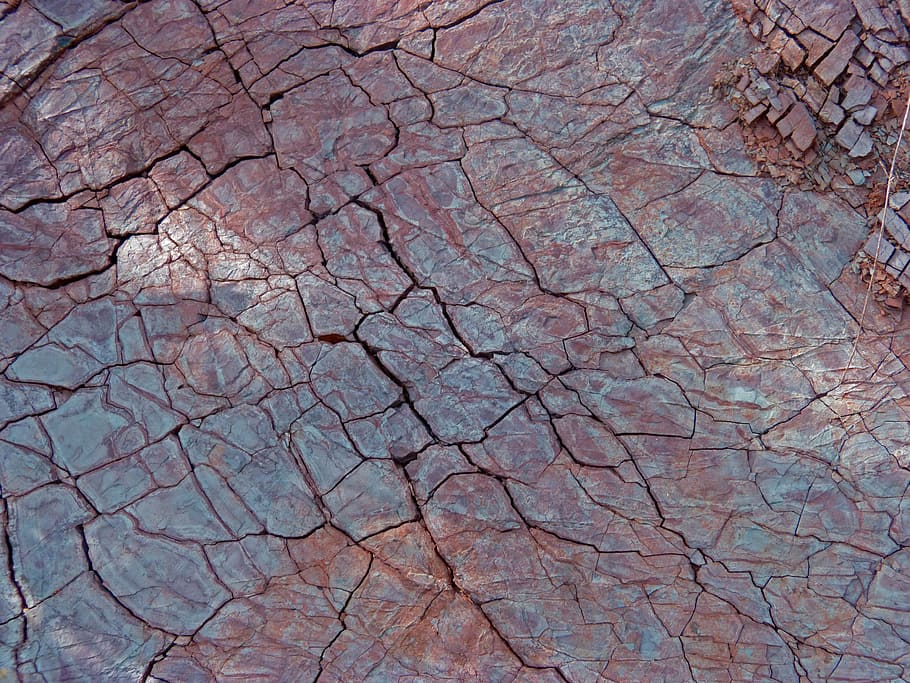 closeup photo of brown soil, rock, sandstone, cracks, texture HD wallpaper
