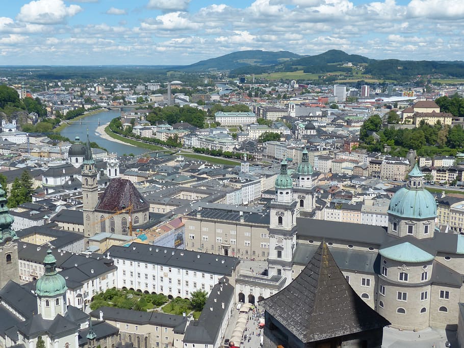 Salzburg Cathedral, Dom, roman catholic, church, dome, archdiocese of salzburg, HD wallpaper