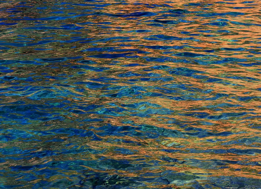 water, sea, background, texture, reflection, palette, colors HD wallpaper