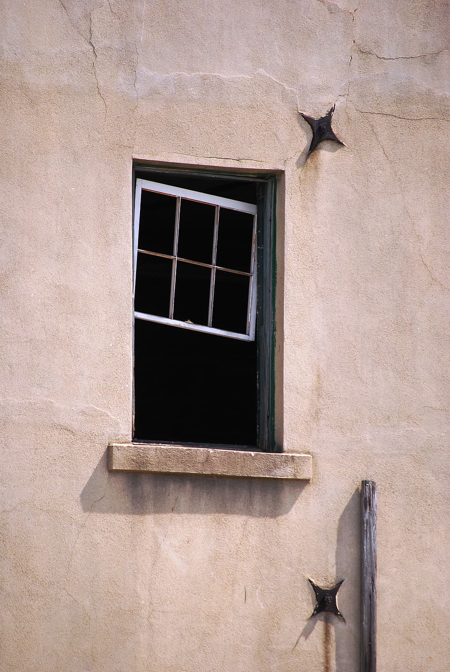 Broken Window, Open Window, architecture, landmark, building HD wallpaper