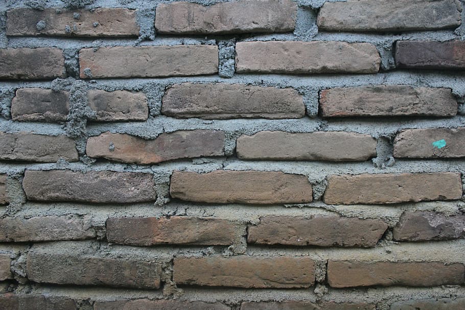 bricks, brickwork, cement, concrete, construction, pattern HD wallpaper