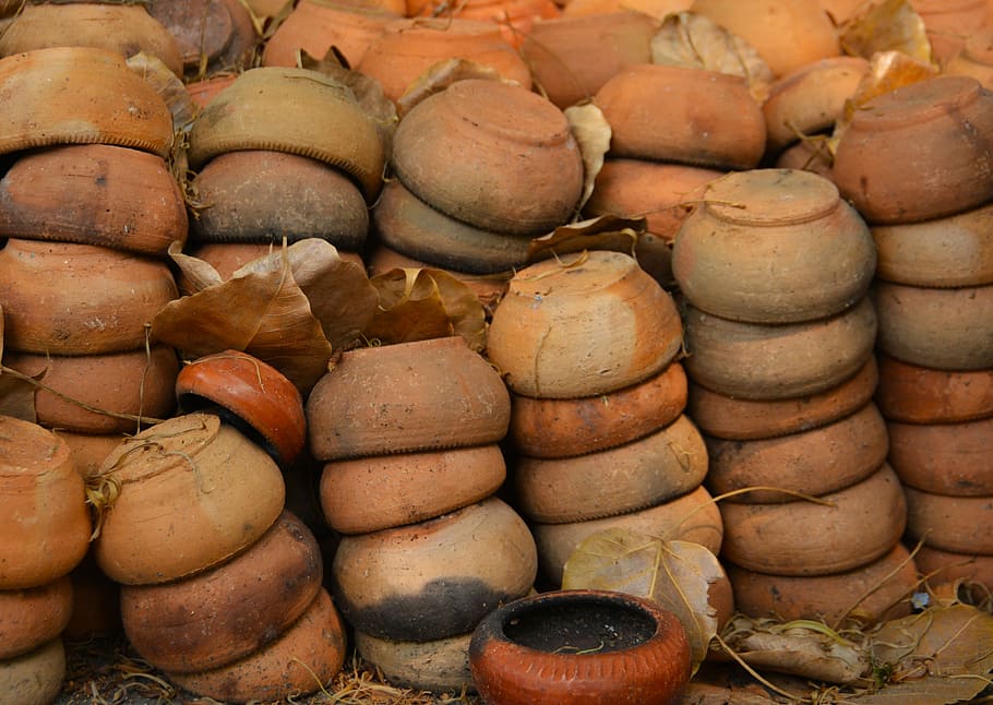 Bowls, Pots, Ceramic, Shape, Dish, utensil, cookware, lifestyle HD wallpaper