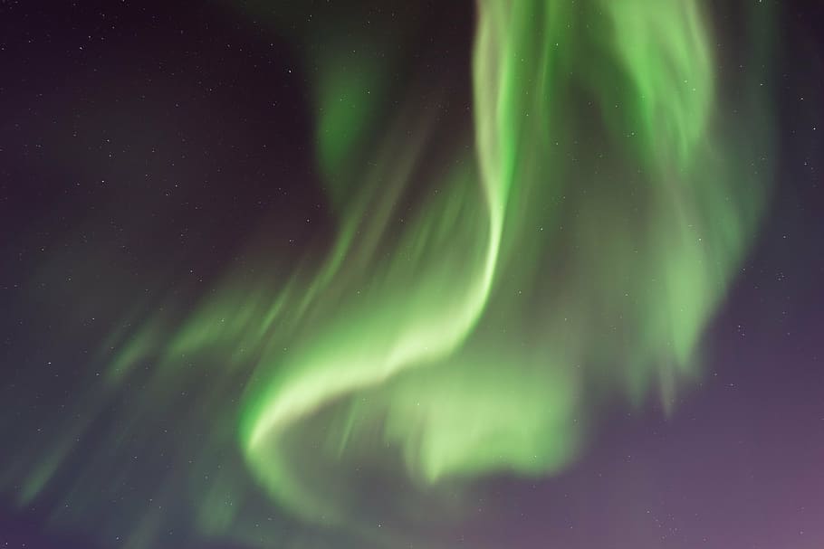green Aurora sky light, atmosphere, green color, backgrounds HD wallpaper