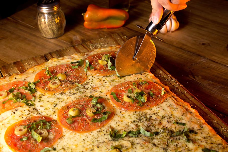 Session, Pizza Shop, Acustico, cheese, food, tomato, mozzarella HD wallpaper
