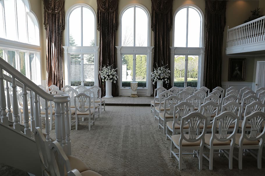 Chapel, Wedding, Ceremony, chair, architecture, architecture And Buildings HD wallpaper