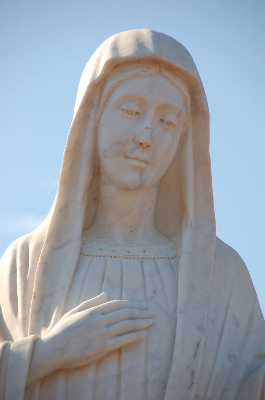 mary, immaculate, medjugorje, figure, the statue, sculpture, HD wallpaper