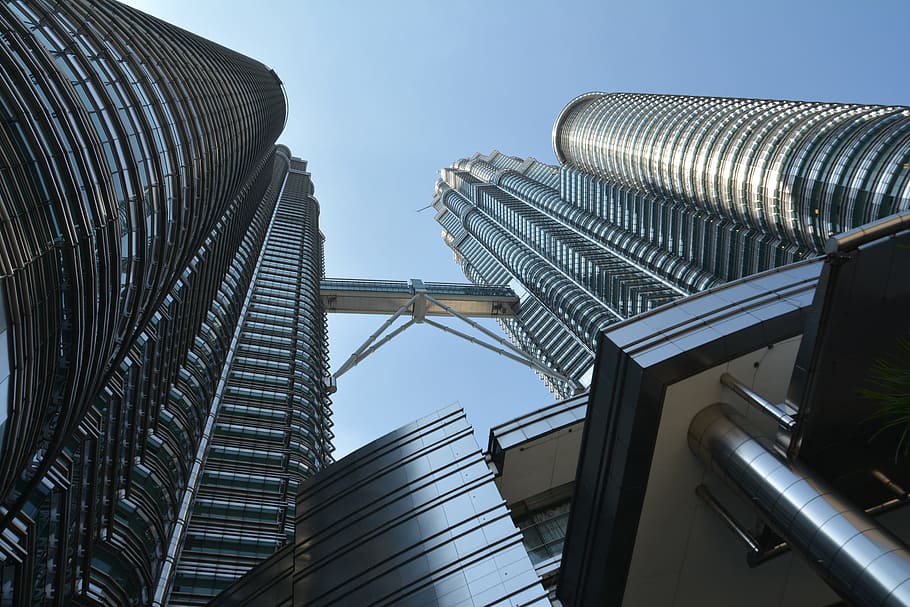 Petronas Towers, Tall Building, skyscraper, malaysia, architecture, HD wallpaper