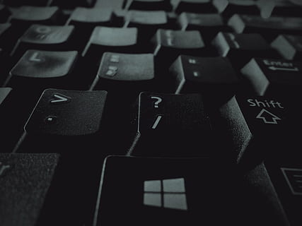 black computer keyboard, keys, technology, internet, business HD wallpaper