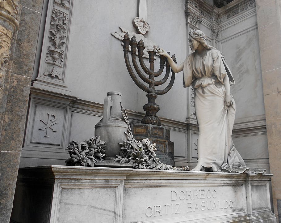 recoleta, candles, candlestick, marble, women, sculpture, angel HD wallpaper