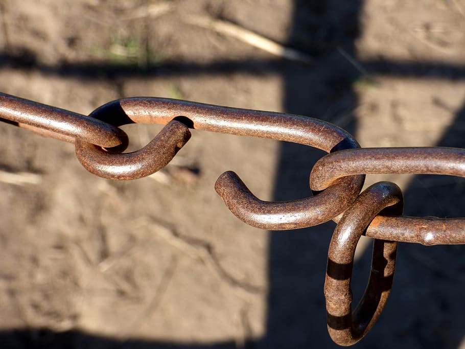 String, Links, Iron, rusty, metal, industry, no people, machinery HD wallpaper