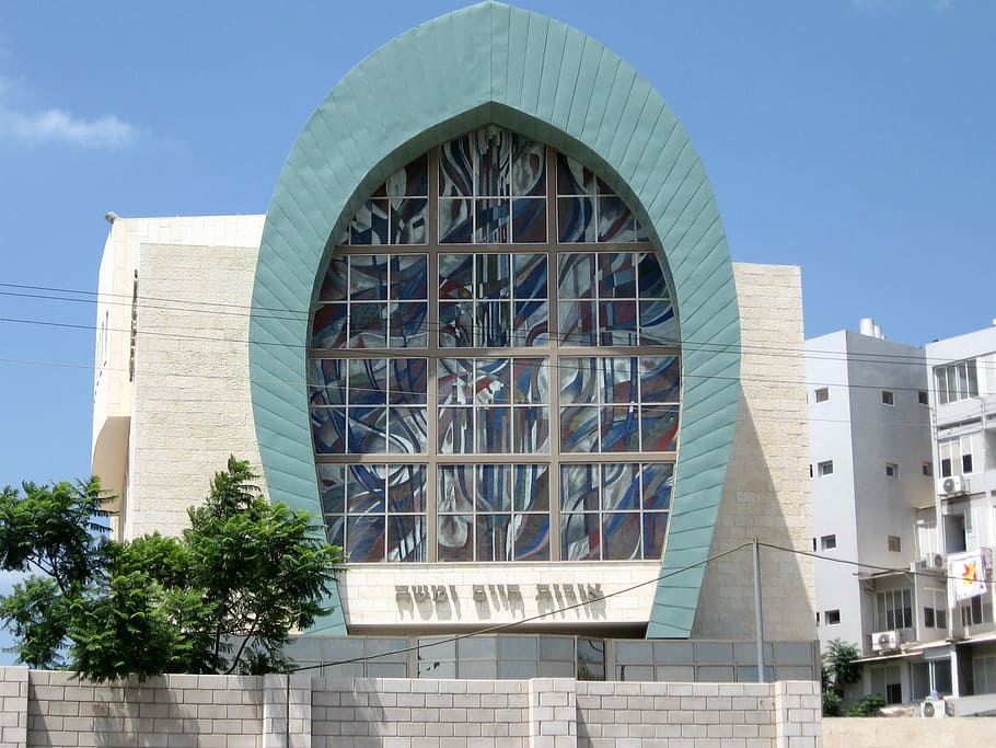 Orot Haim yeshiva building and Architecture in Ashdod, Israel HD wallpaper