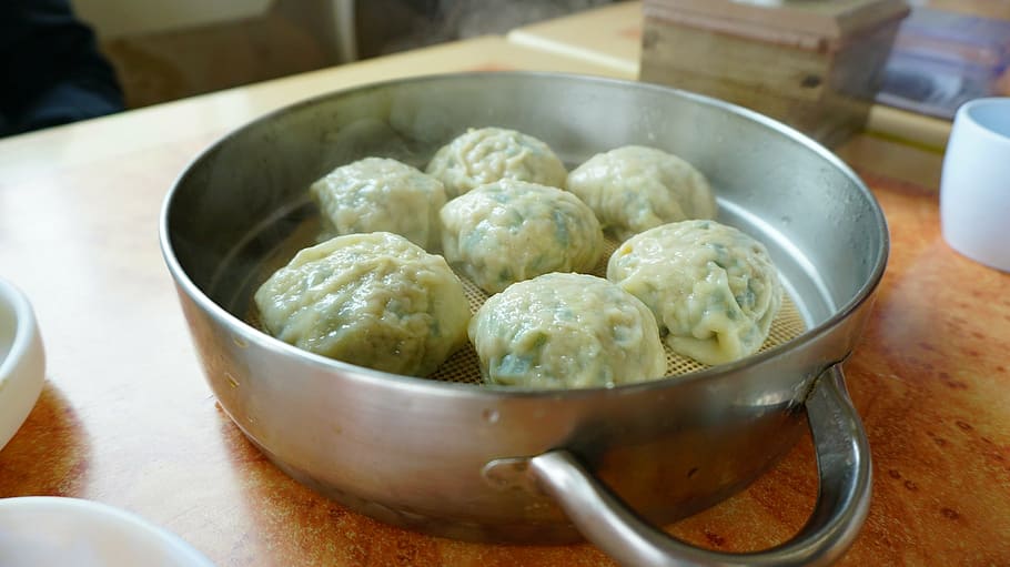dumplings, food, rissole, delicious, jjinmandu, freshness, cooking HD wallpaper