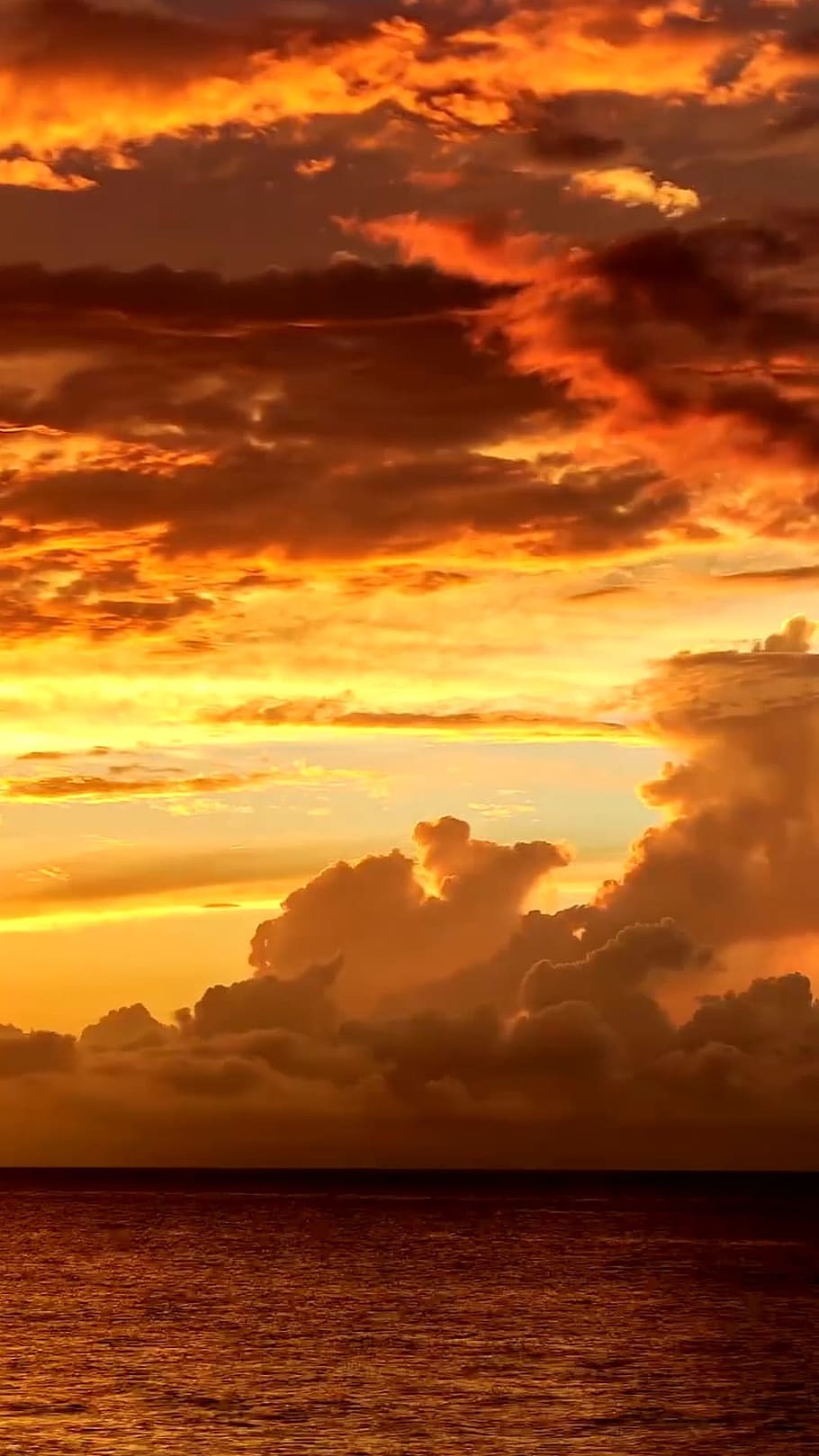 sunset, sky, mar, cloud - sky, scenics - nature, water, beauty in nature HD wallpaper